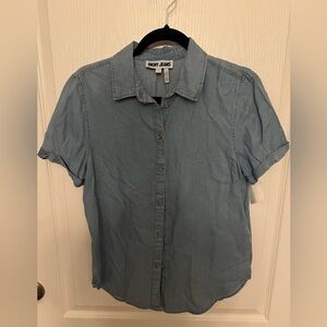 DKNY Jeans Blue Button-Up Shirt
